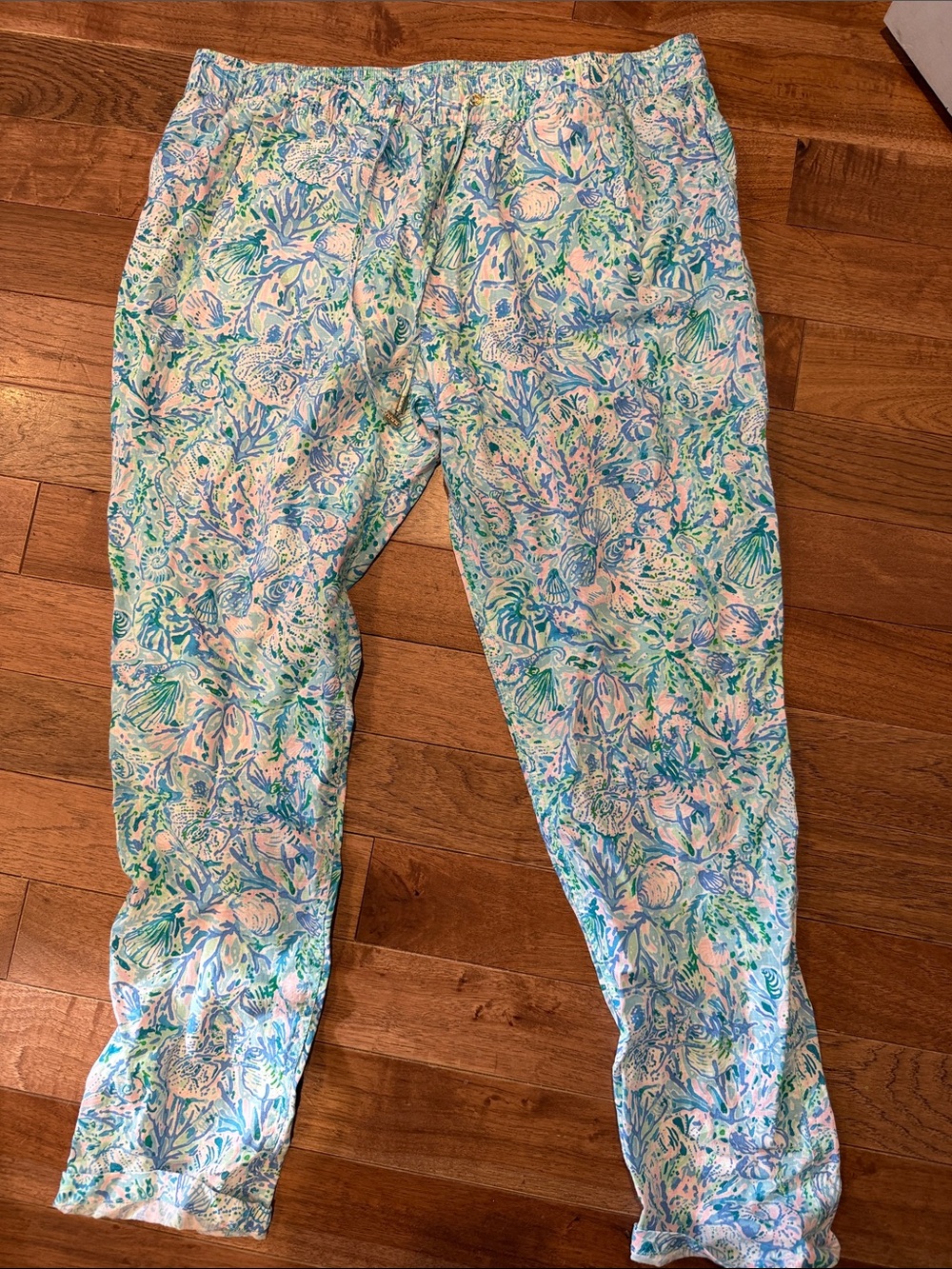 Lilly Pulitzer Floral Linen Pants